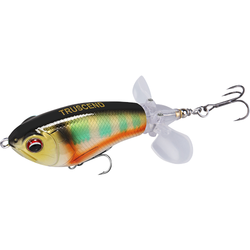 Plopper Fishing Lure with Propeller Tail - Hard Lure With BKK Hooks (Set of 3)