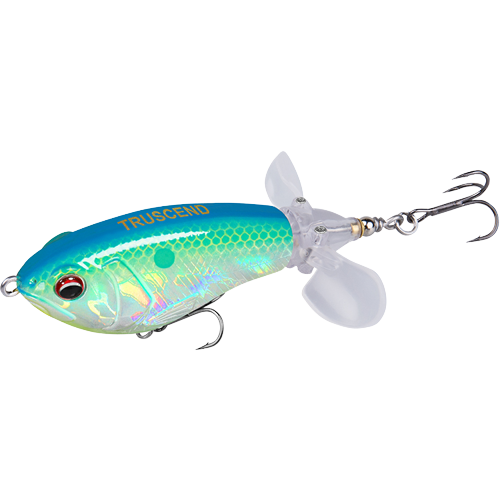 Plopper Fishing Lure with Propeller Tail - Hard Lure With BKK Hooks (Set of 3)