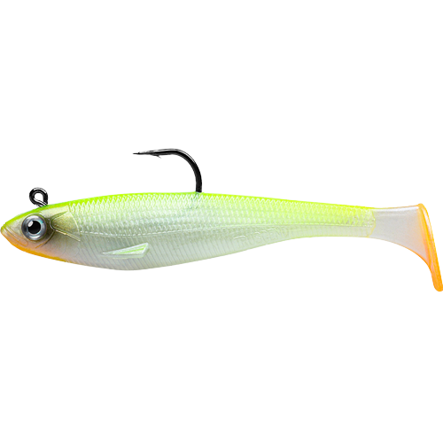 Pre-rigged Jig Head Soft Fishing Lures - Paddletail Swim Baits For Trout (Set of 6)