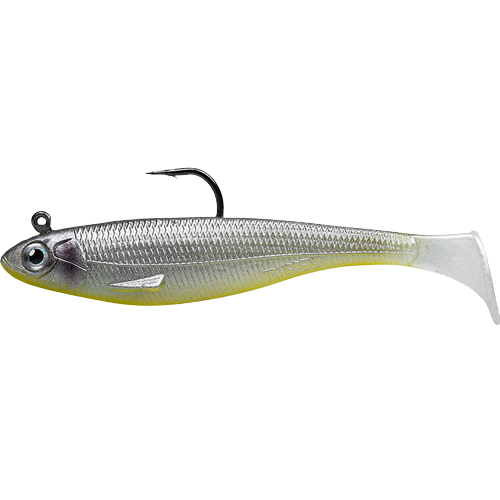 Pre-rigged Jig Head Soft Fishing Lures - Paddletail Swim Baits For Trout (Set of 6)