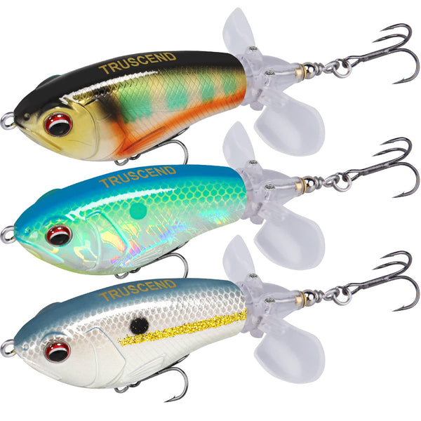 Plopper Fishing Lure with Propeller Tail