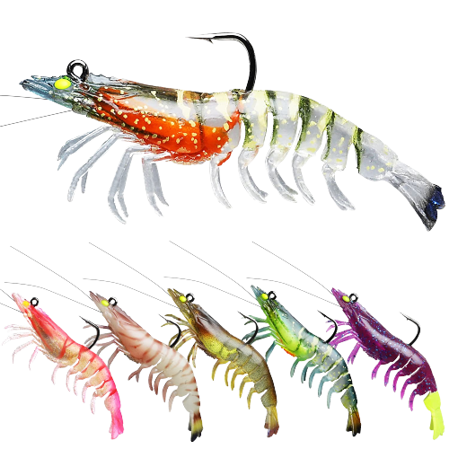 Pre-Rigged Crayfish Shrimp Soft Lures with VMC Hook - Realistic Trout –  howtotroutfish