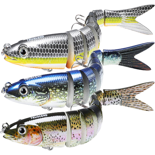 Pre-Rigged Crayfish Shrimp Soft Lures with VMC Hook - Realistic