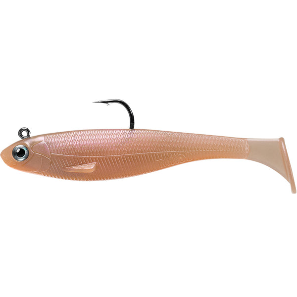 TRUSCEND Pre-Rigged Jig Head Soft Fishing Lures, Paddle Tail